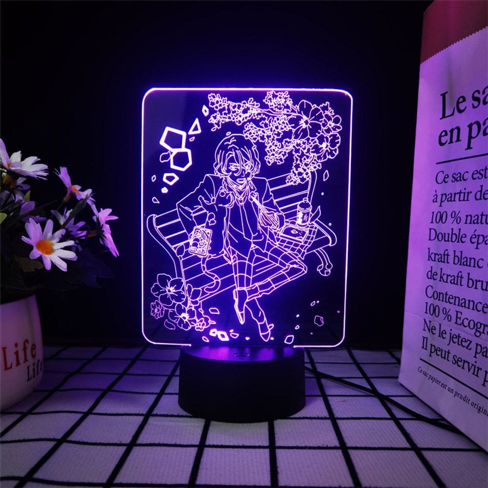 Figura Night Light 3D de anime Bungo Stray Dogs Edogawa Rampo