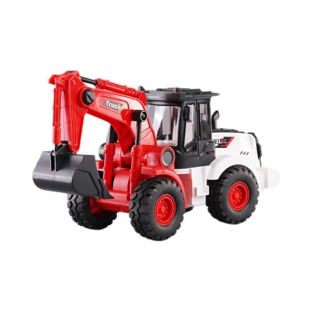Conjunto de brinquedos: escavadeira, buldôzer, rolo de estrada para crianças de 3 anos ou mais