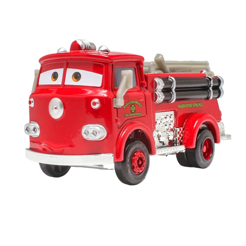 Caminhão de bombeiros vermelho fundido Toy Car Cars 2 para crianças e colecionadores