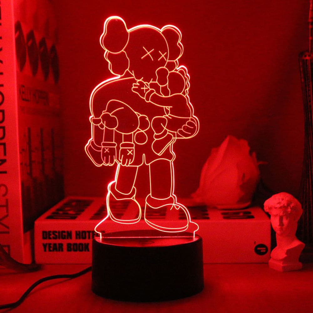 Enfeite de estatueta Sesame Street Kaws Decoração de desenho animado