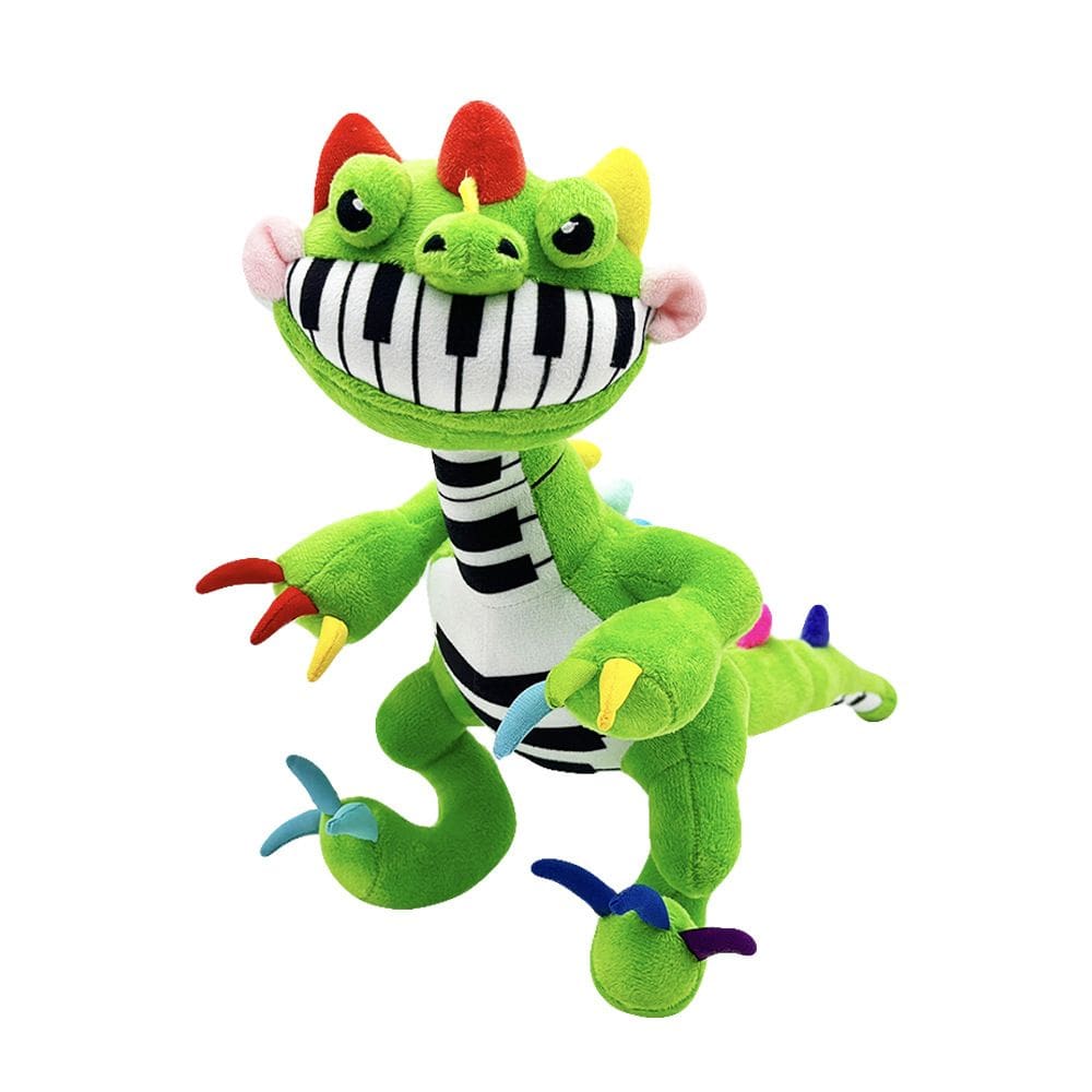 Brinquedo de boneca de pelúcia Pianossauro Verde Dinossauro 20x33cm para crianças