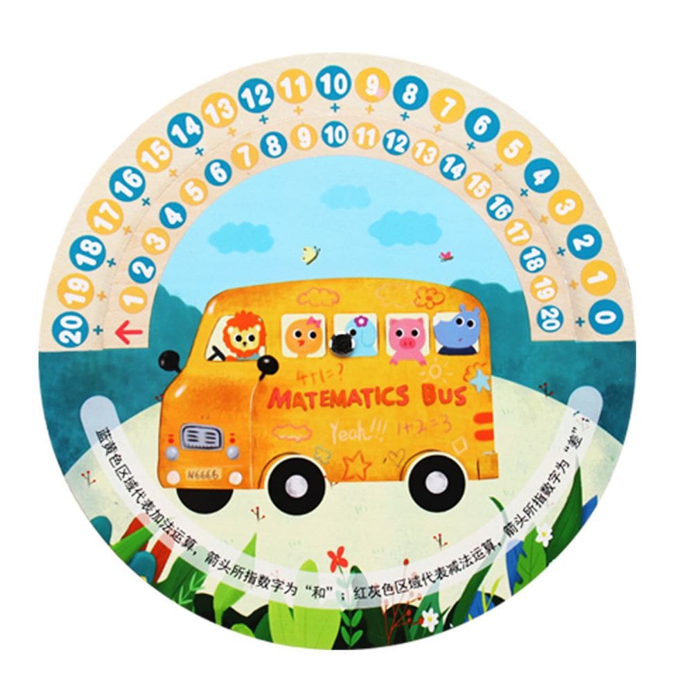 Placa de decomposição de números de madeira Math Learning Toy Kids