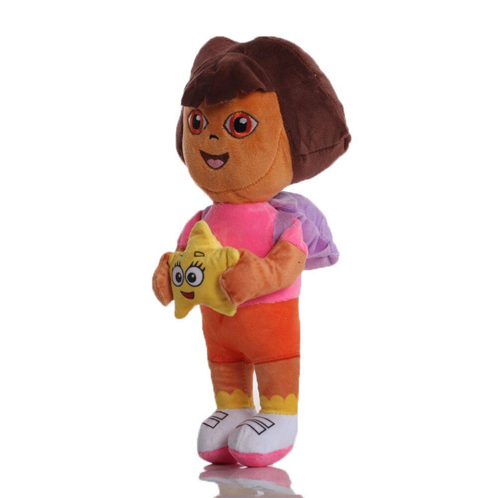Boneca de pelúcia Dora the Explorer, botas marrons de 30 cm para crianças