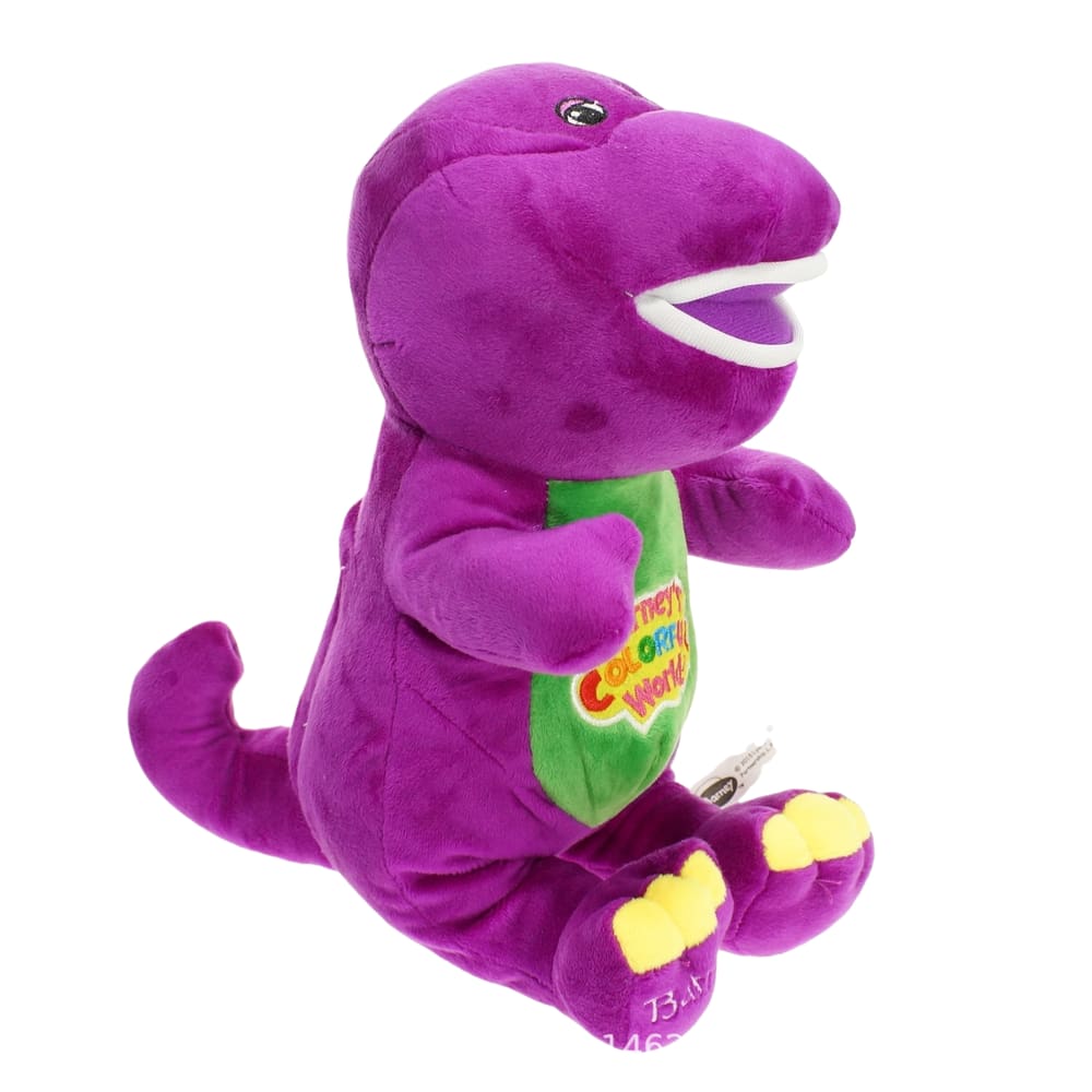 Brinquedo de boneca de pelúcia Purple Barney Singing 30cm para crianças e fãs