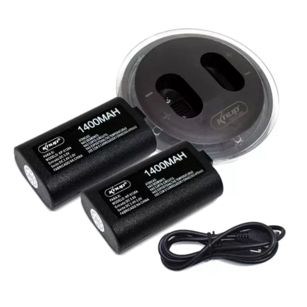 Base Dock Carregador 2 Baterias Controle X-One KP-5128A