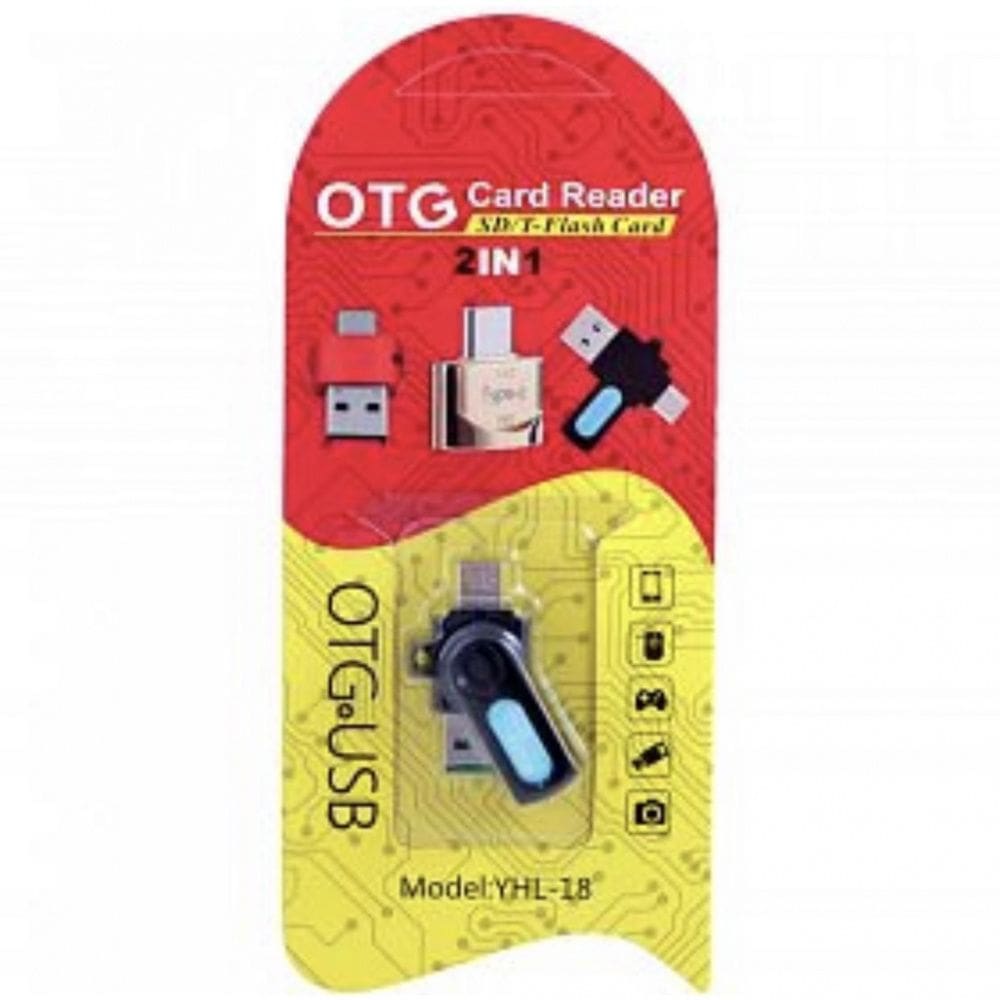 Adaptador Smartphone OTG 2 em 1 YHL-18