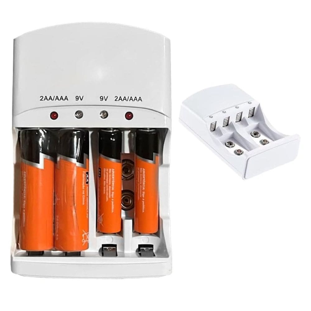 Carregador de Pilhas com 2 Pilhas AA e 2 AAA Ley-2059 Lehmox