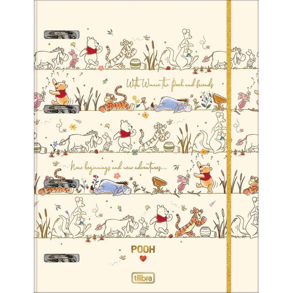 Caderno Cartonado Universitário Pooh Tilibra 7470