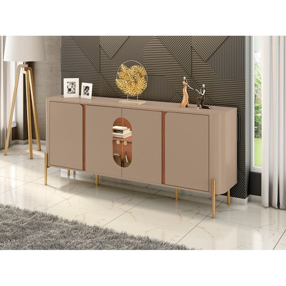 Aparador Tambaú Fendii/Freijó – Bechara Móveis