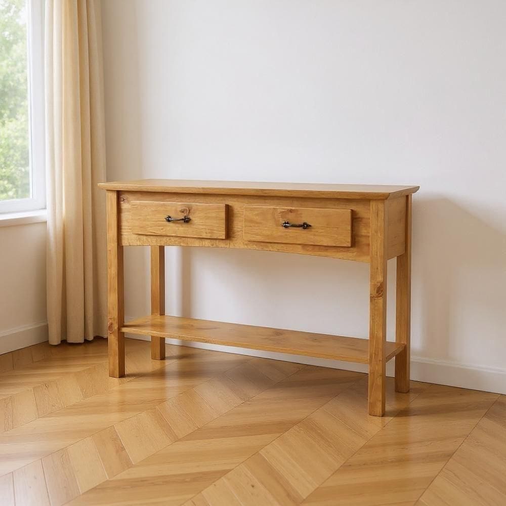 Aparador Em Madeira Maciça Carvalho Rústico