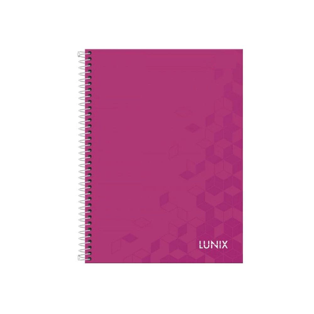 Caderno Lunix Espiral Universitário 10 Matérias 160 Folhas
