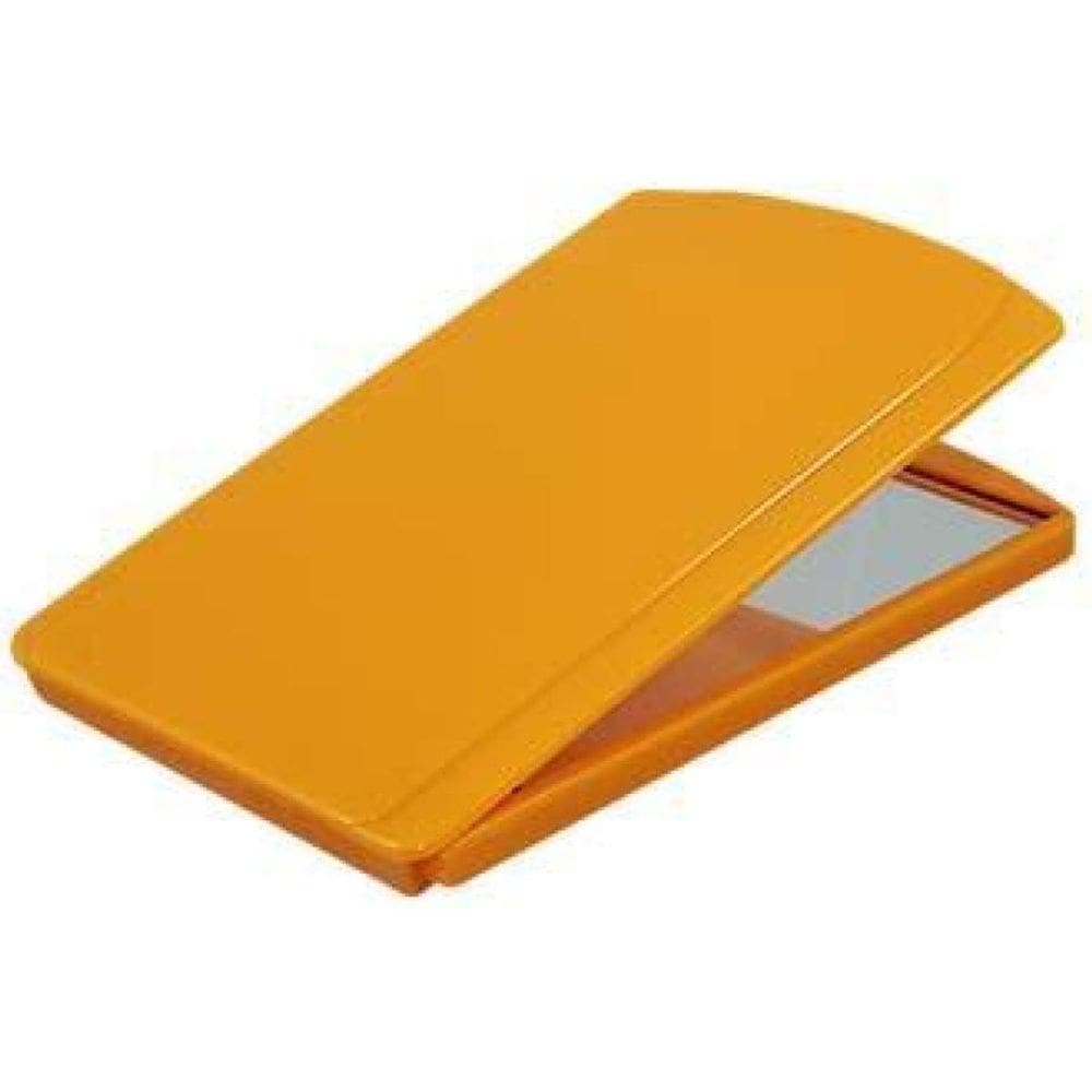 Kit 4 Espelhos De Bolsa Amarelo Plástico Premium