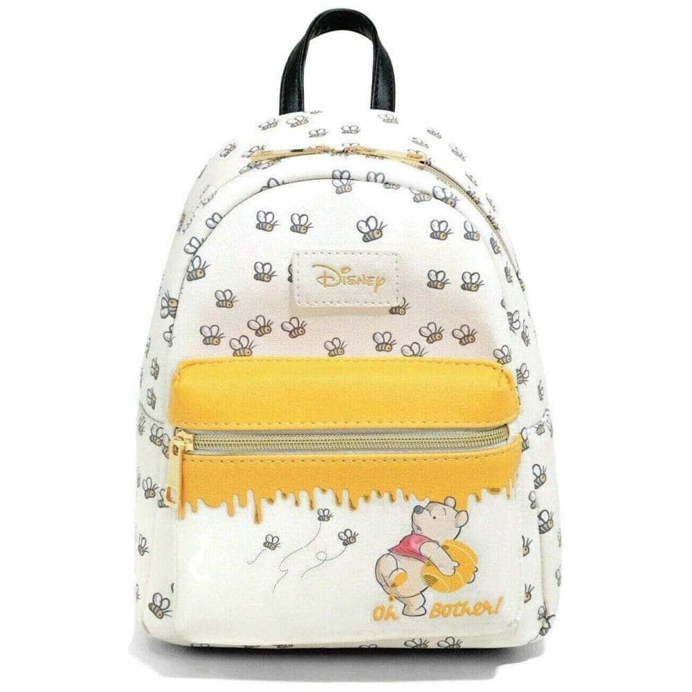 Mochila Escolar Infantil Loungefly Disney Ursinho Pooh para Crianças a Partir de 6 Anos, Branca