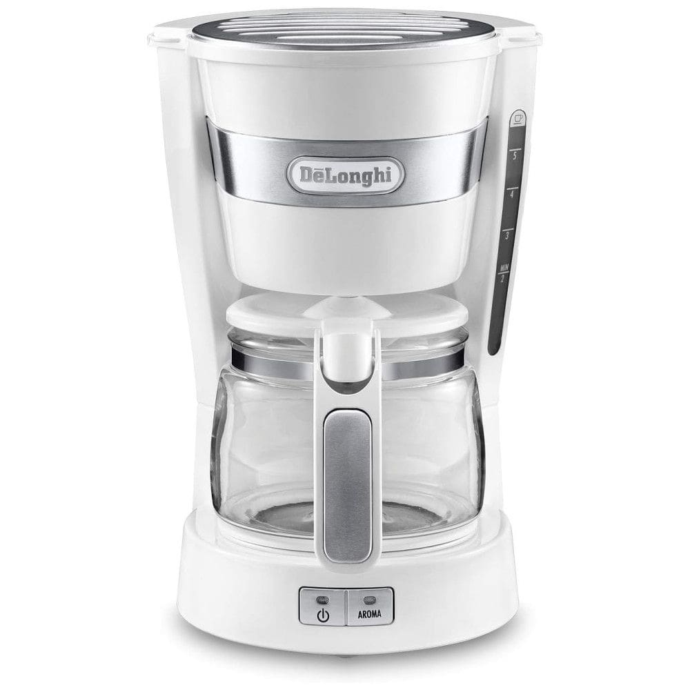 Cafeteira Elétrica Programável 650mL, 600W, Branca, 110v, DELONGHI ICM14011J W, Branco