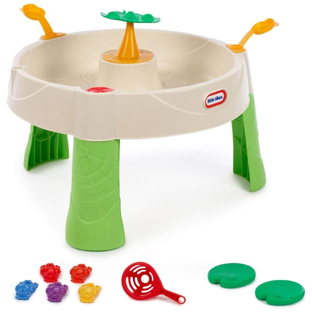 Mesa com água Divertida Lagoa do Sapos para Crianças de 2 a 5 Anos, LITTLE TIKES 643972M, Verde