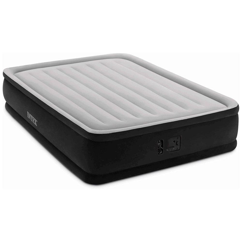 Cama Colchão Cama Inflável com Bomba Elétrica Interna, Altura da Cama 40, INTEX 64717MZ, Preto