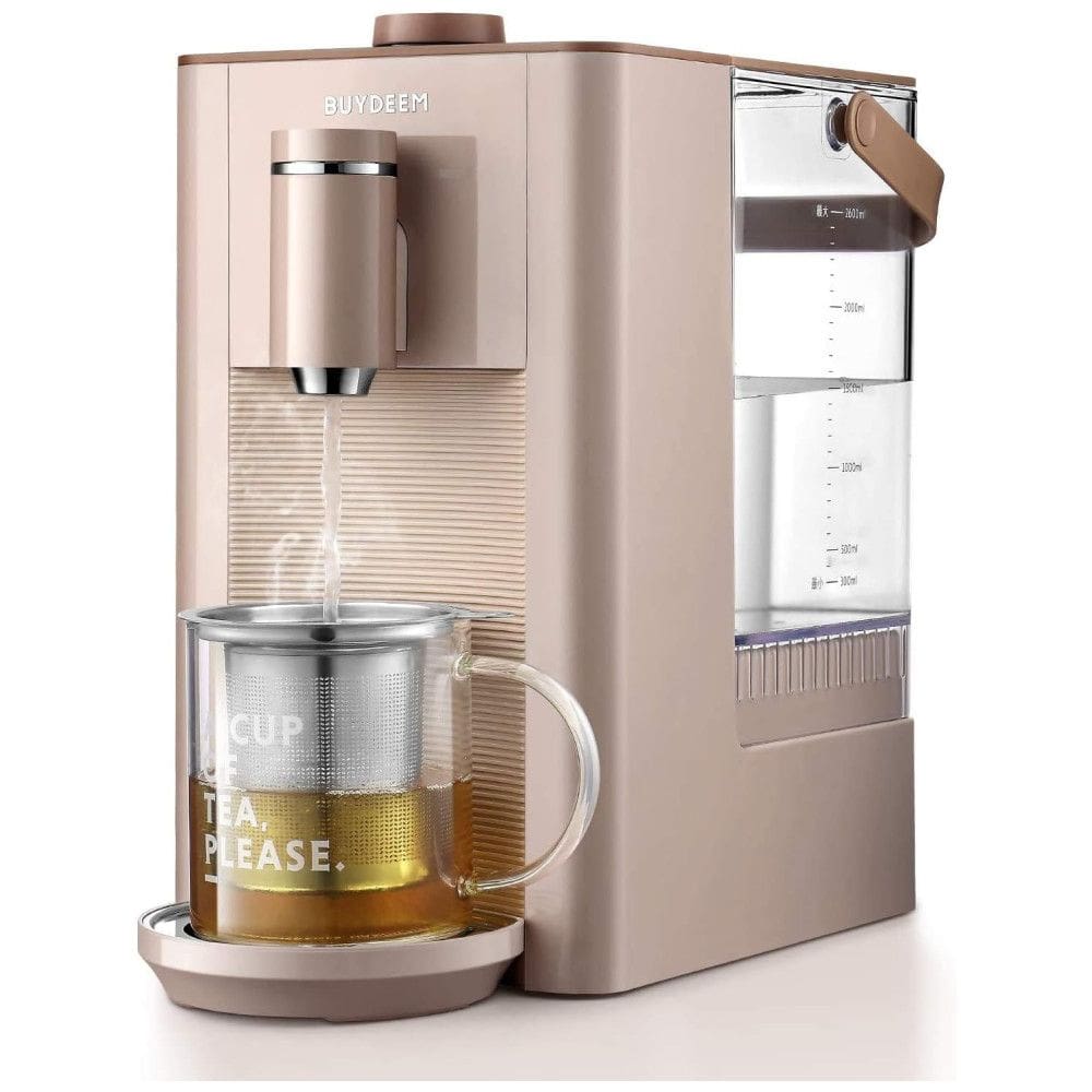 Aquecedor de Água Instantâneo 2.6L Ideal para Preparar Mamadeira Infantil, 110v, BUYDEEM S7133, Rosa