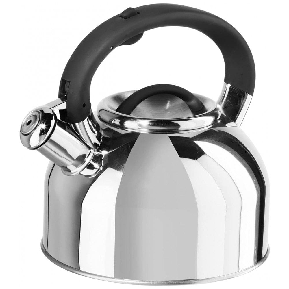 Chaleira de Chá OGGI 1.9 Litros em Aço Inoxidável com Apito, Prata