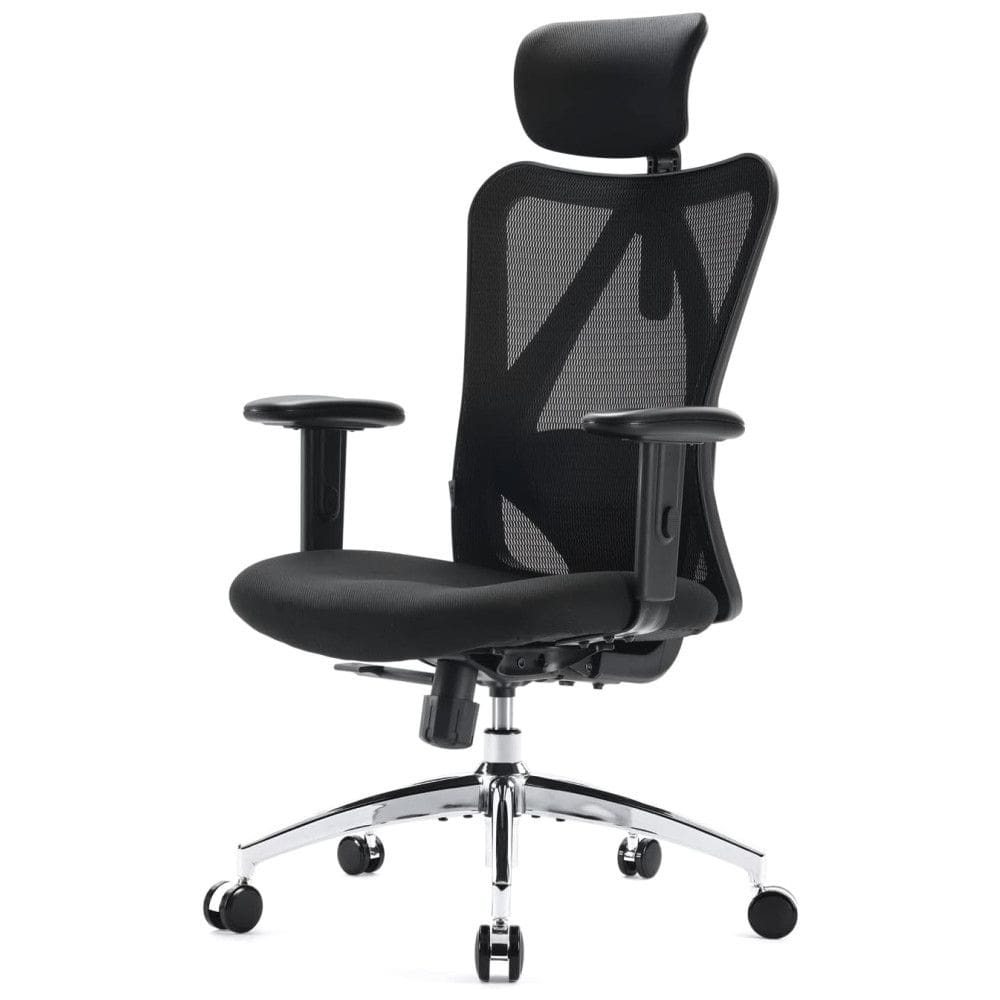 Cadeira de Escritório Ajustável Ergonômica com Apoio de Braço, SIHOO M18 014, Preto