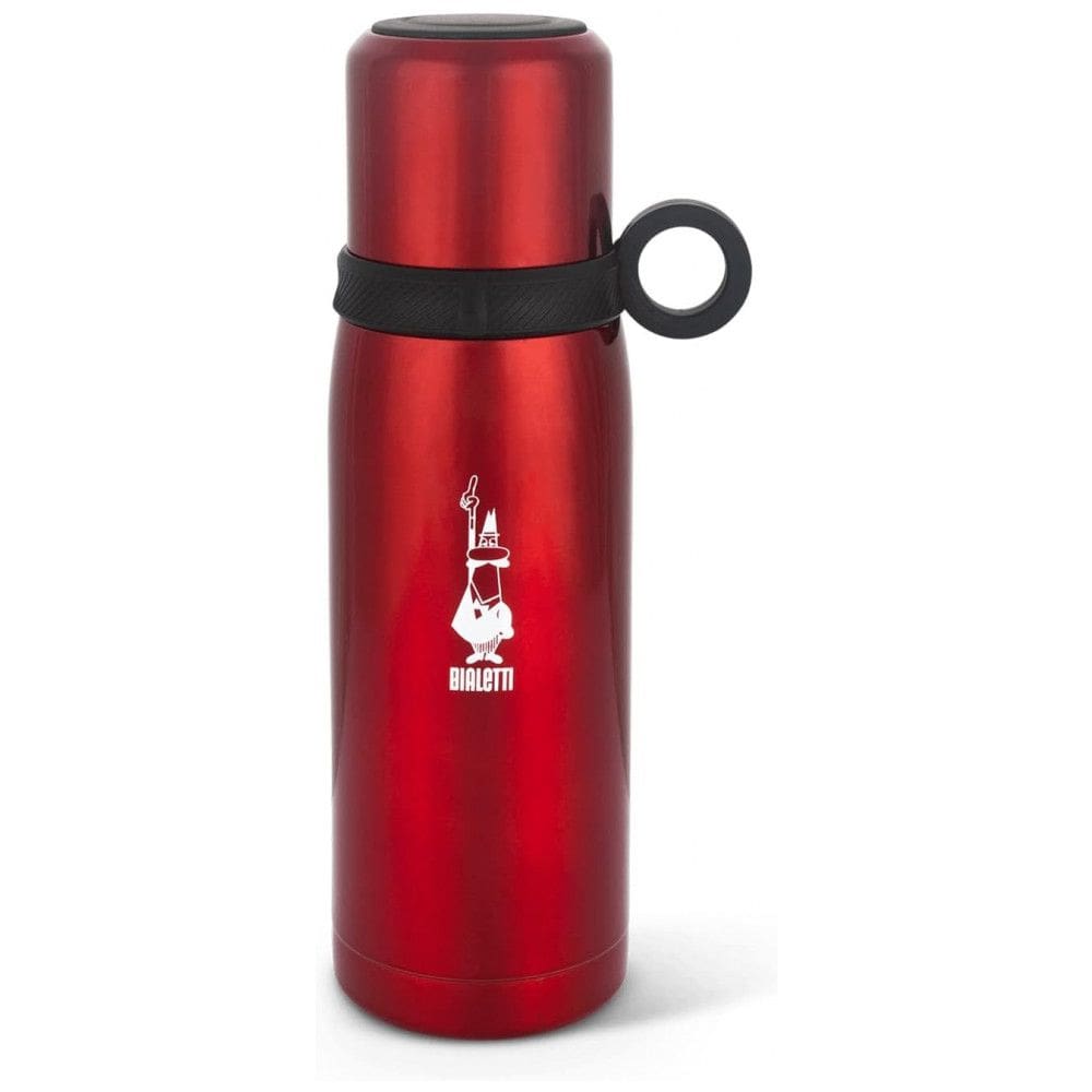 Garrafa Térmica 500 mL com Isolamento a Vácuo, Fria 24H e Quente 12H, Bialetti, Vermelha