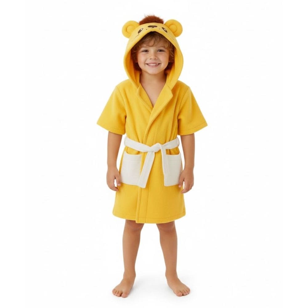 Toalha Roupão Bichinho Infantil Bebe Criança Piscina Capuz