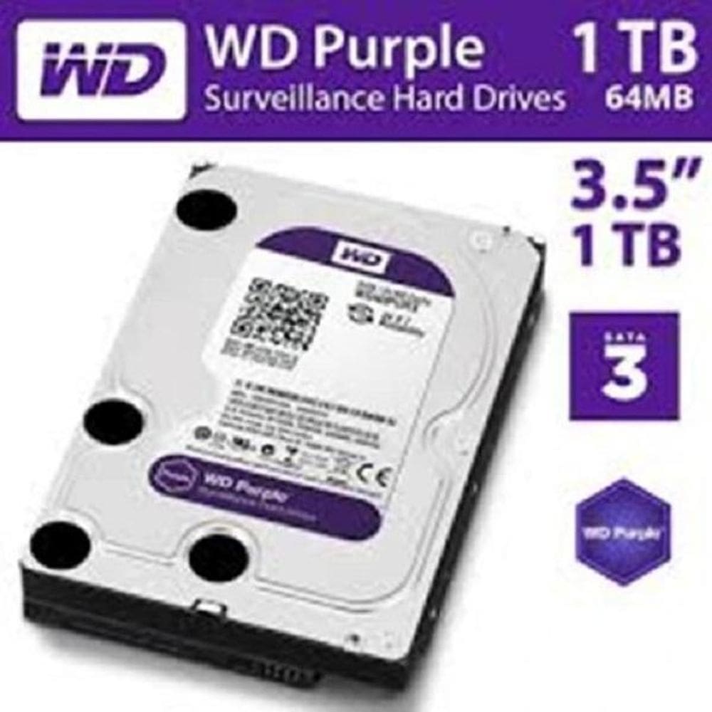 Hd Sata Wd10Purz 1Tb Purple Surveillance Cftv Dvr/Nvr