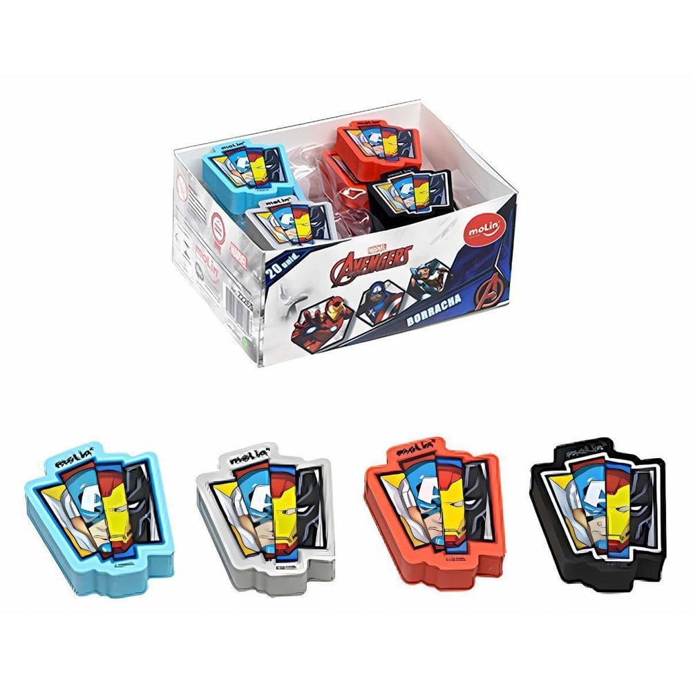 Borracha Avengers Marvel Molin 1 Unidade