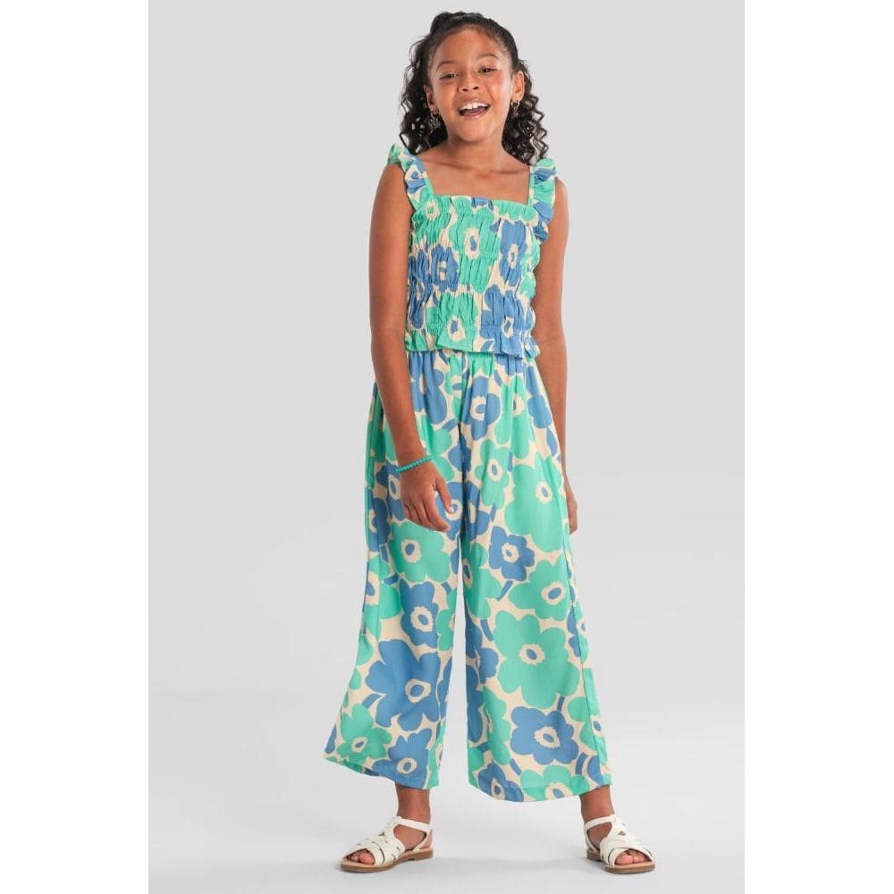 Calça infantil menina pantacourt florida Brandili
