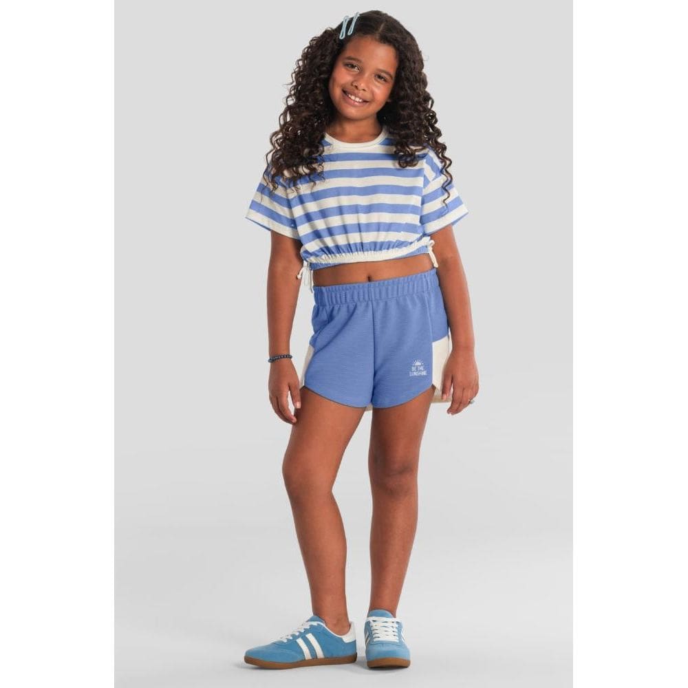 Blusa infantil menina listrada Brandili