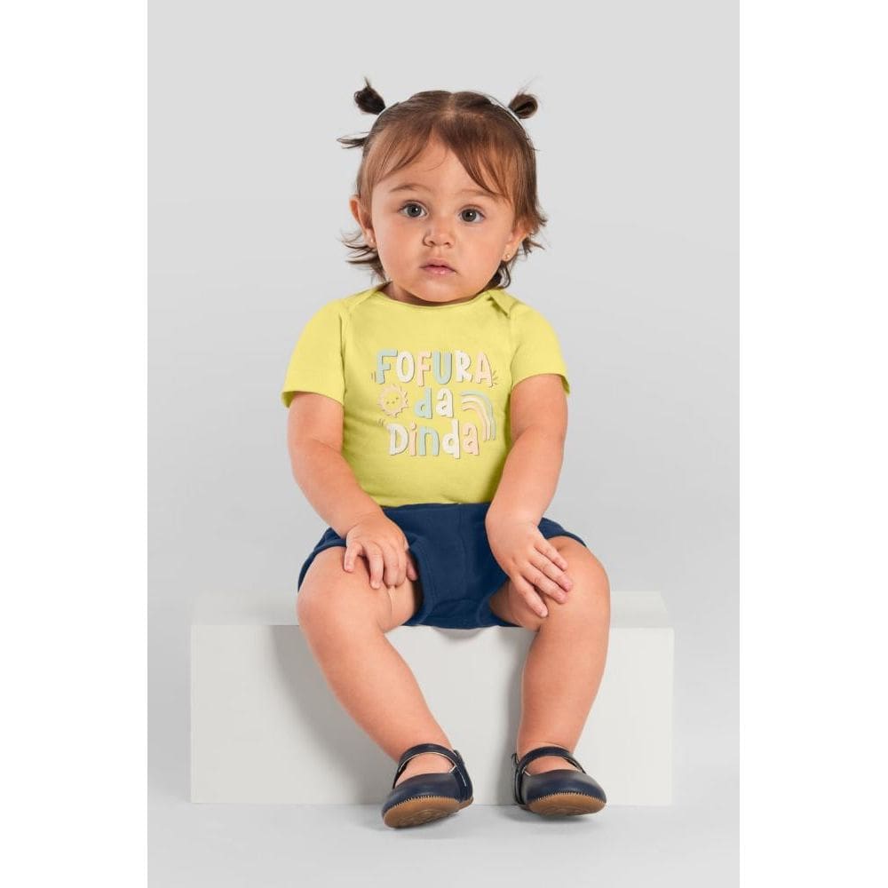 Body bebê unissex com frase decorativa Brandili Baby