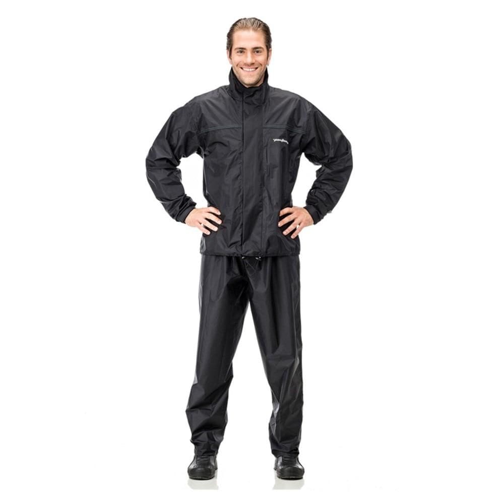 Capa de Chuva para Motoqueiro Nylon Pantaneiro, Preto, Tamanho GG