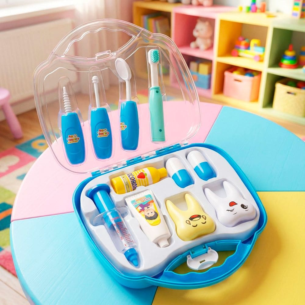 Brinquedo Maleta Médico Dentista Odontologia Acessórios 11pç