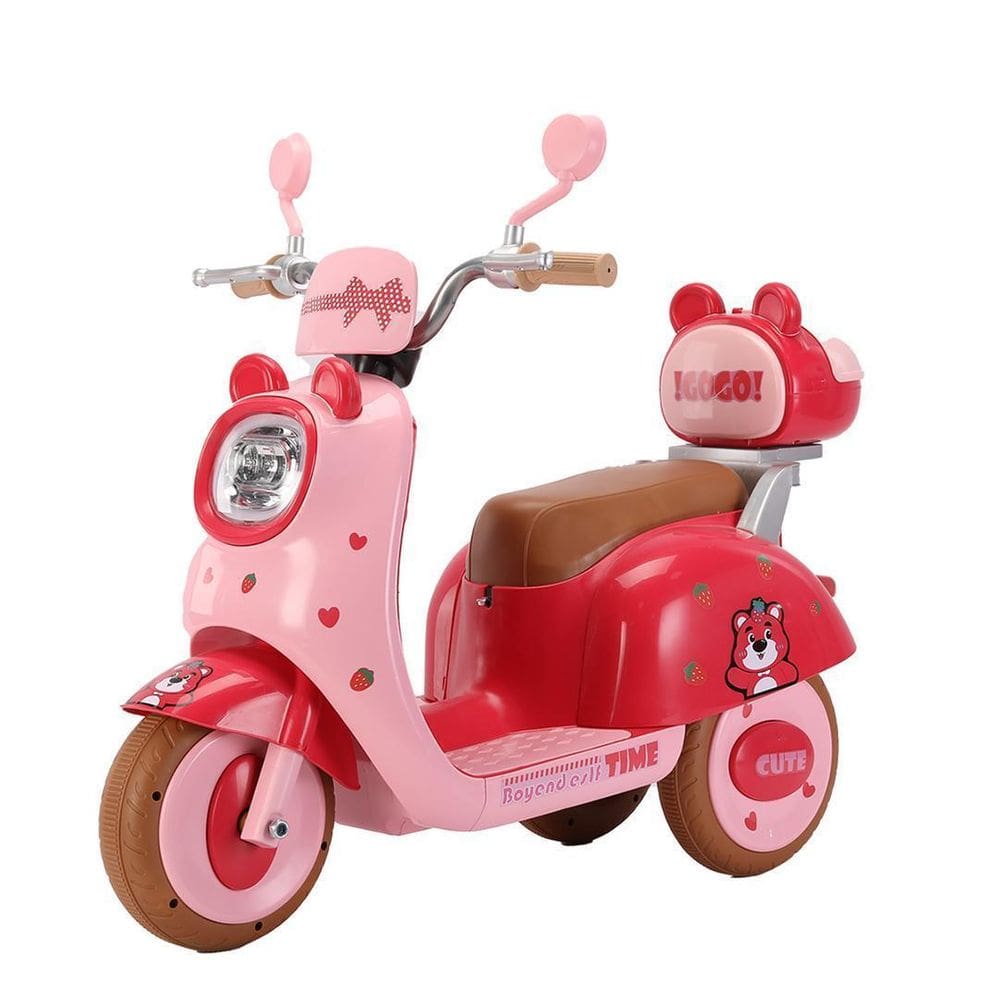 Moto Elétrica Infantil Menina Cute Rosa 6V