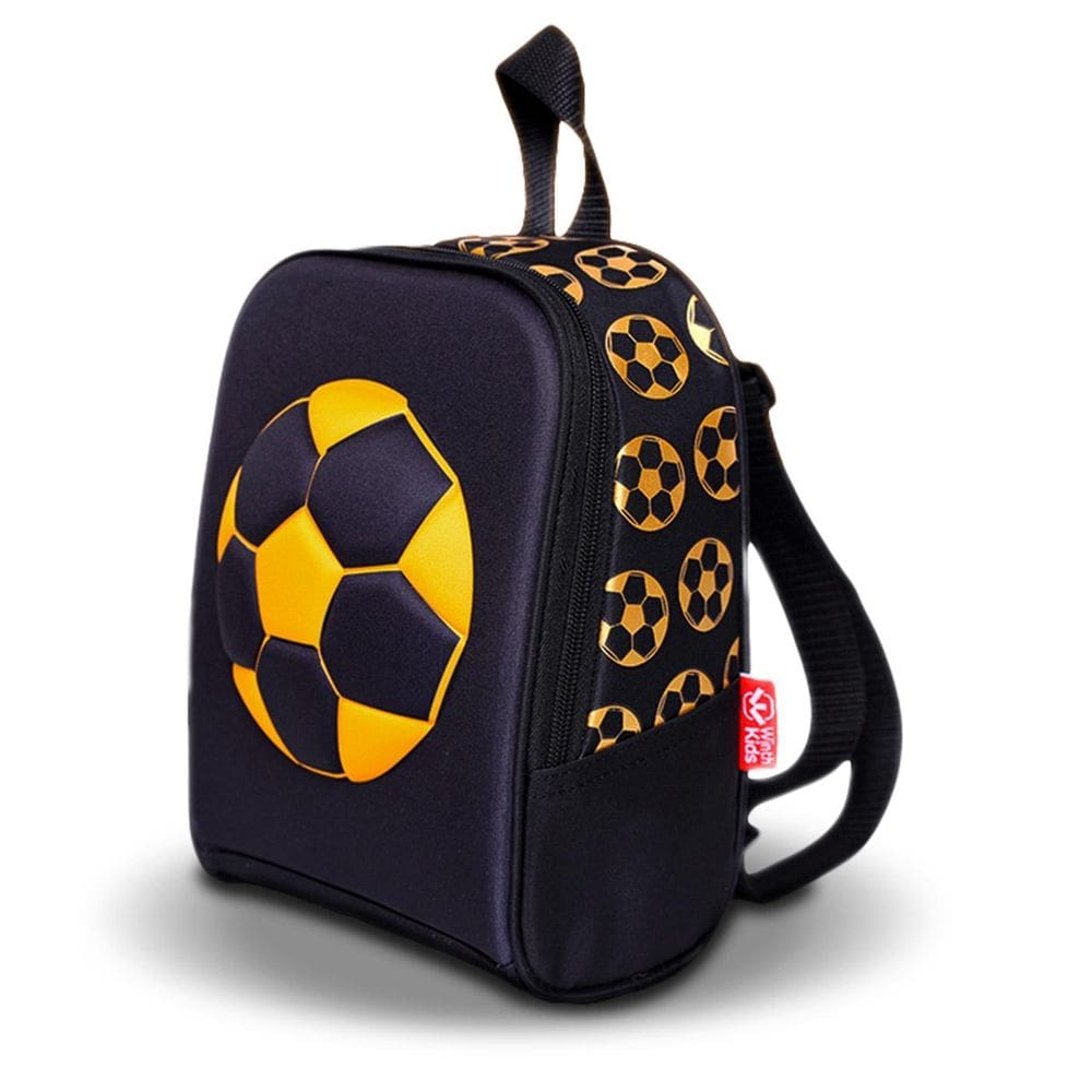 Lancheira Térmica Bola De Futebol Escolar Infantil- Preto