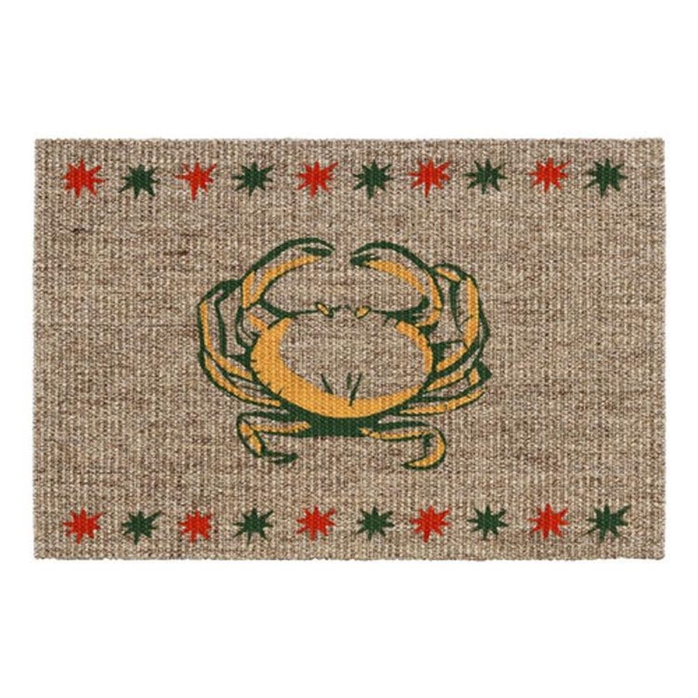 Tapete Retangular Bege 40X60 Cm Sisal Caranguejo