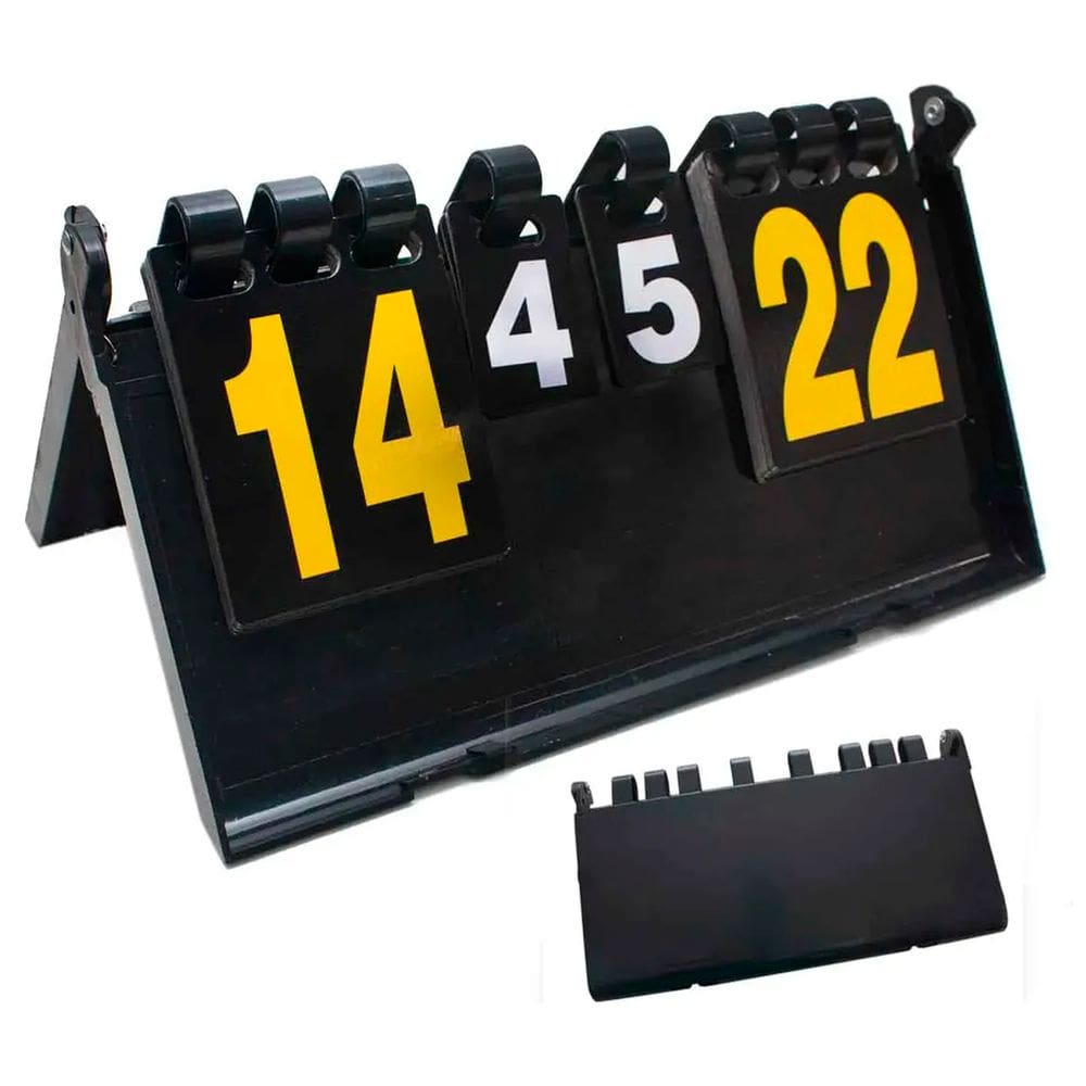 Placar de Mesa Manual Marcador Pontos Contador Dobravel Portatil Volei Futebol Badminton Basquete Futevolei