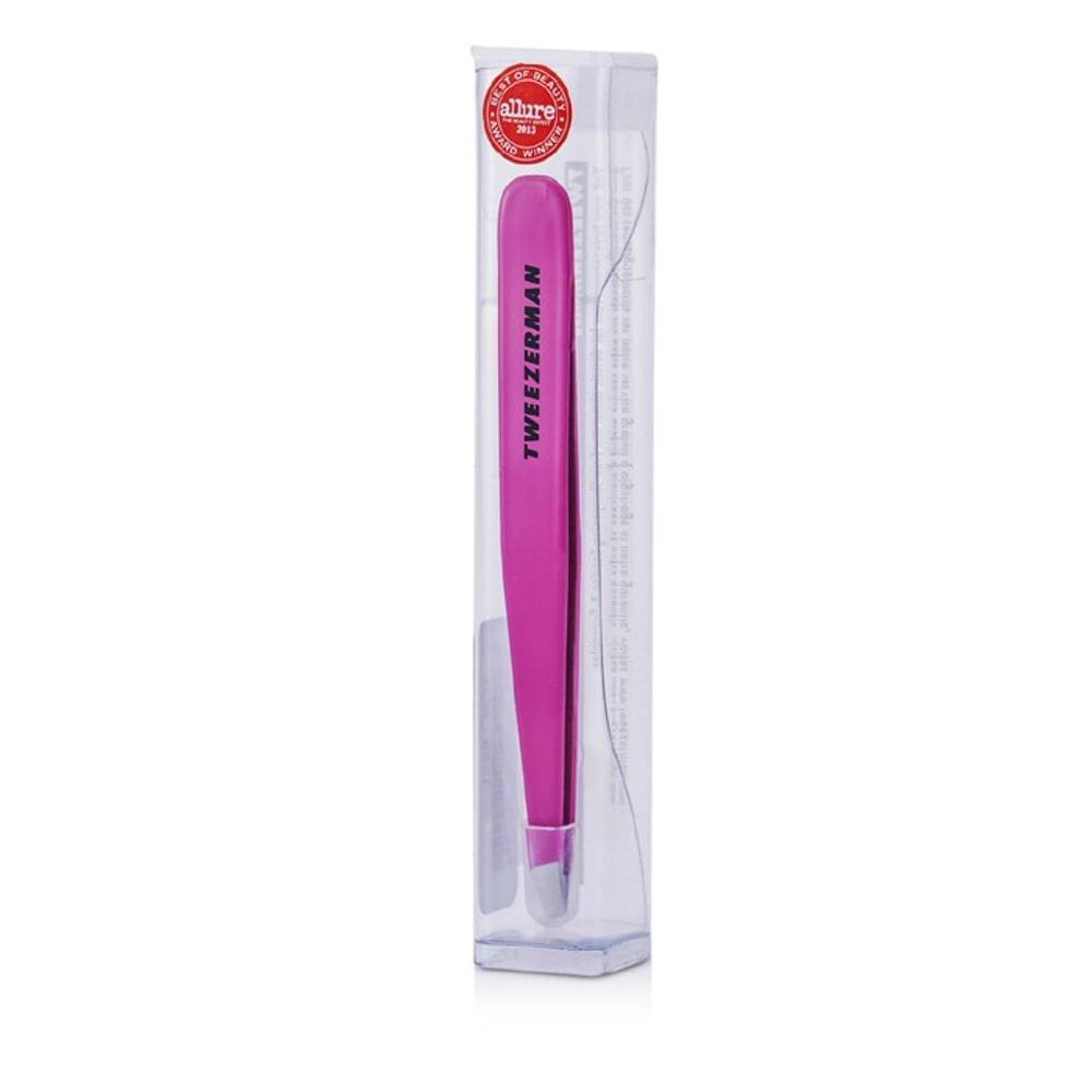Pinça Slant Tweezer Man Pretty em aço inoxidável rosa
