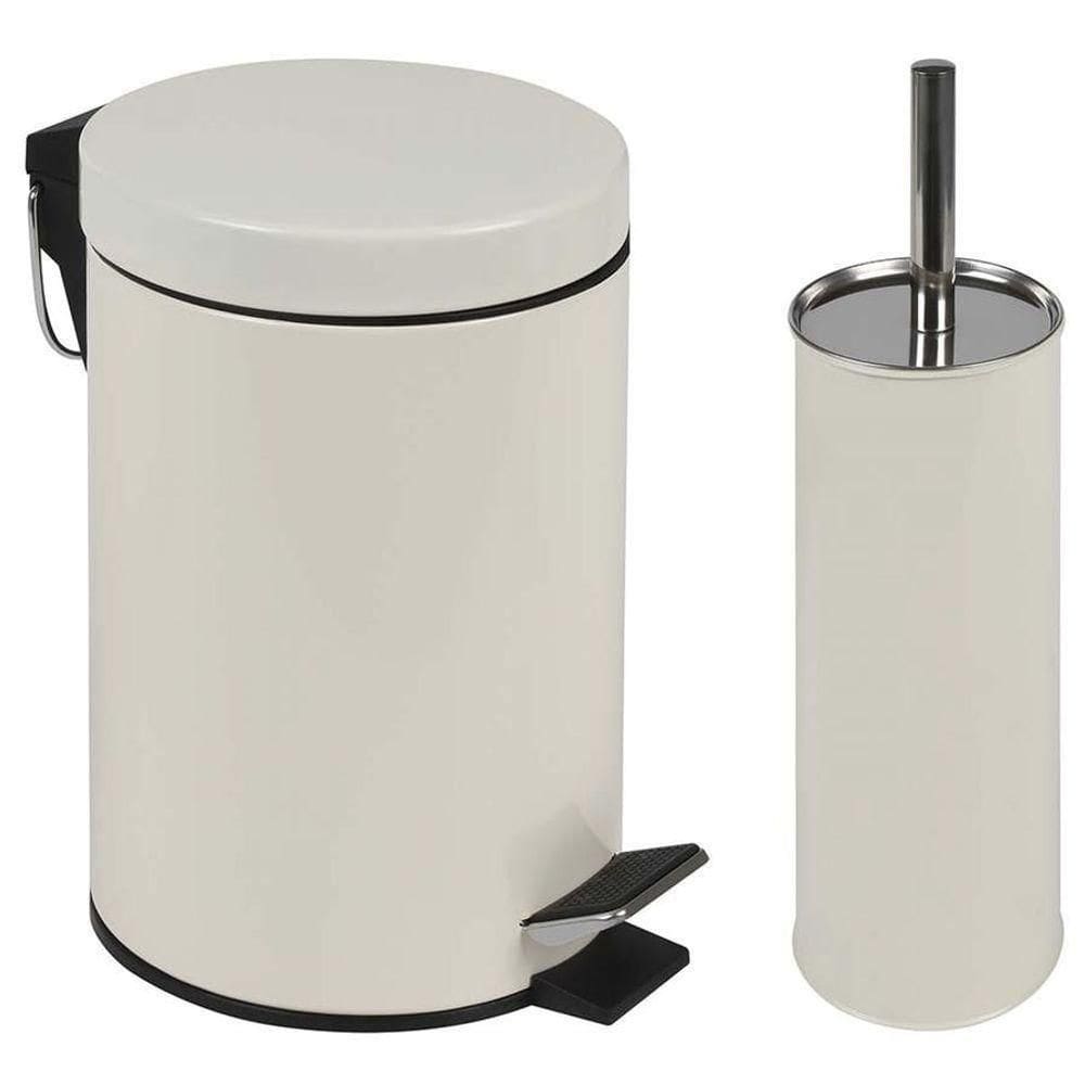 Conjunto ágata Lixeira 3l E Escova Para Vaso Sanitário - Mor