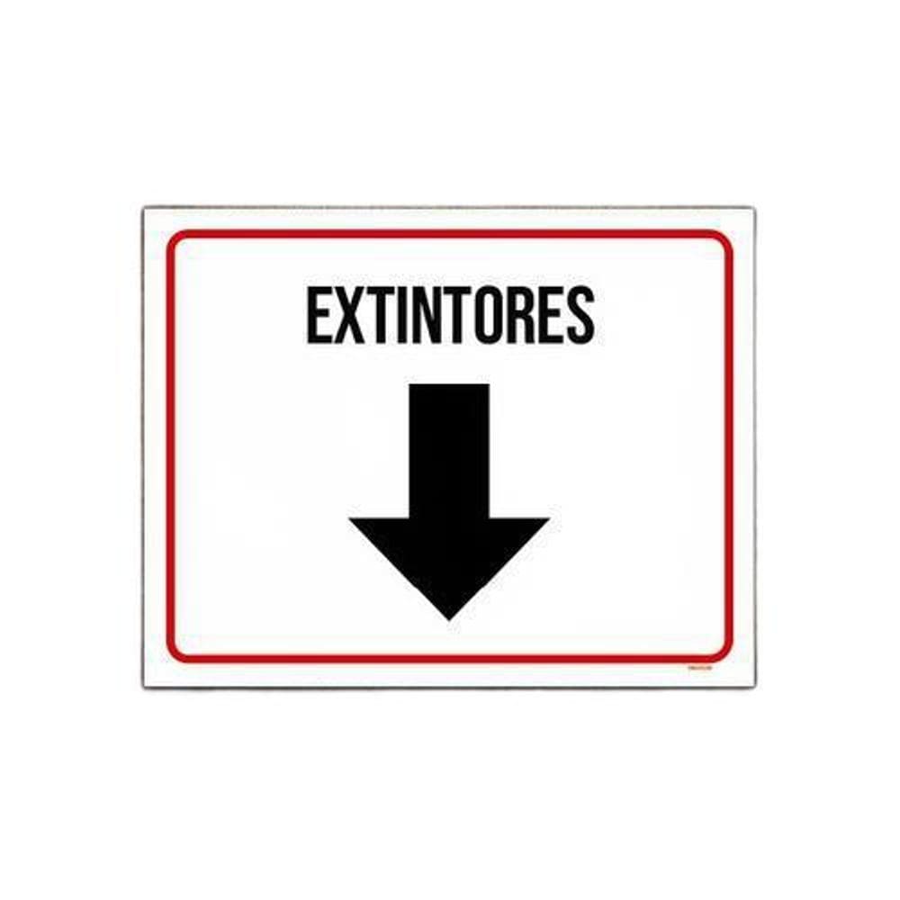 Kit 3 Placa Sinalização - Identificação Extintores