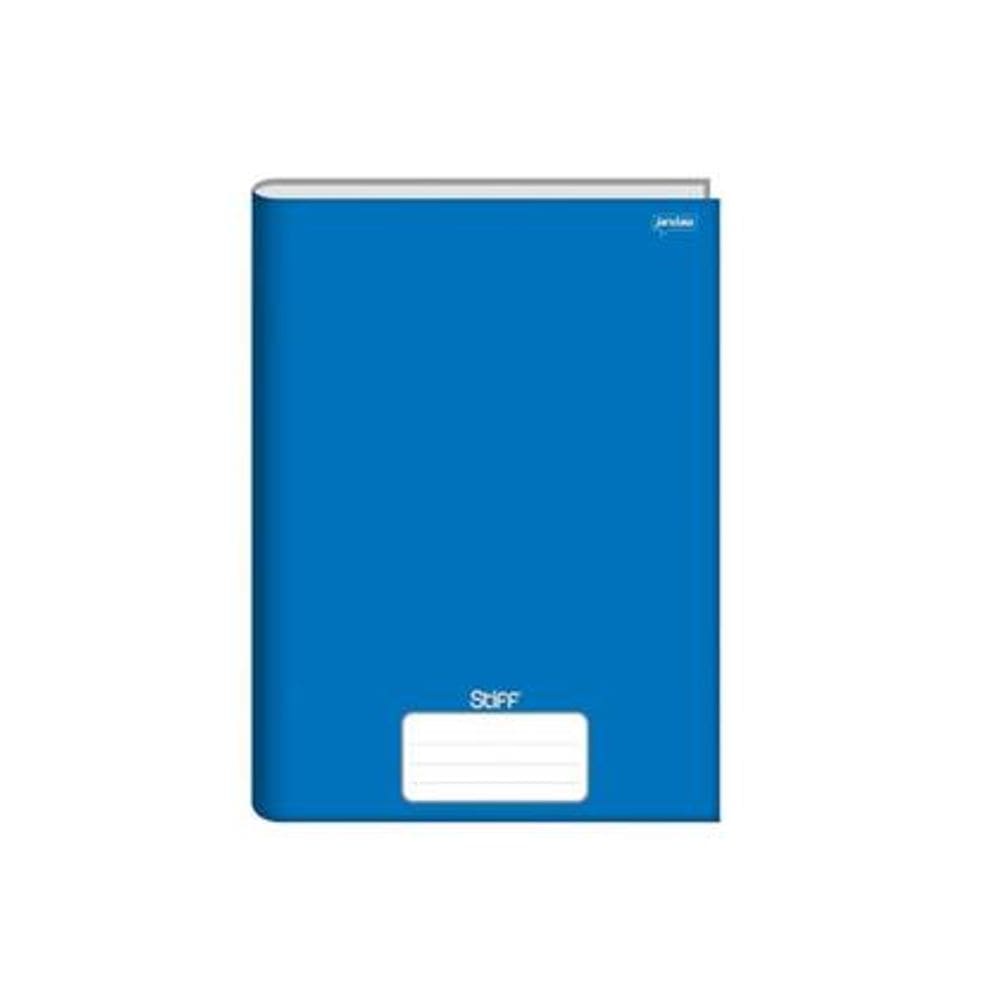 Caderno Brochura 1/4 Stiff Azul 48 Folhas Jandaia