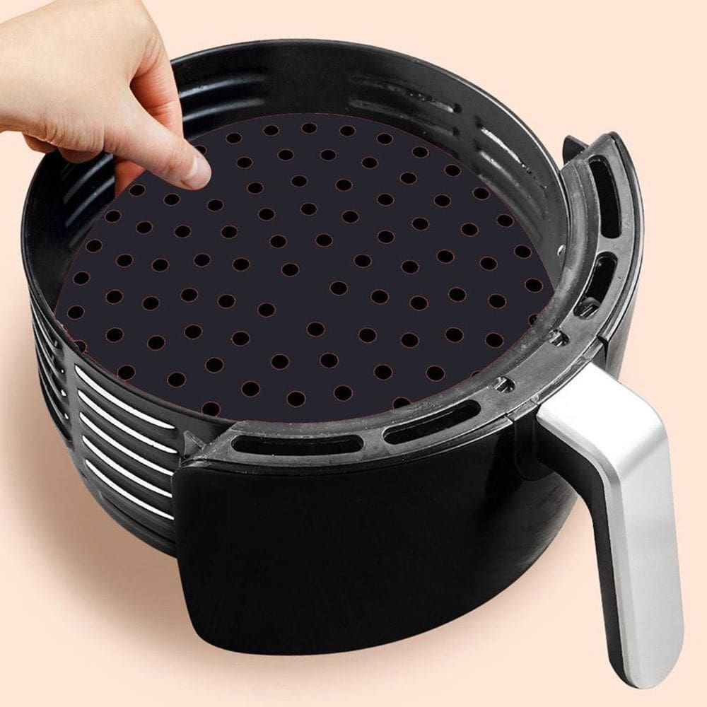 Forma Airfryer De Silicone Tapete Reutilizável Antiaderente