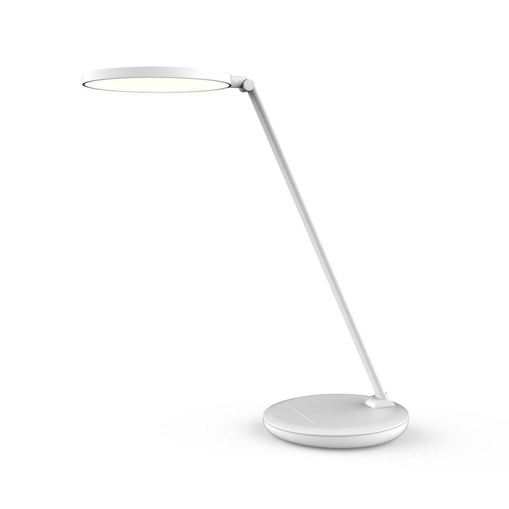 Luminaria Fixa De Mesa Touch Branco Cromado 3 Cores 36Cm 18W