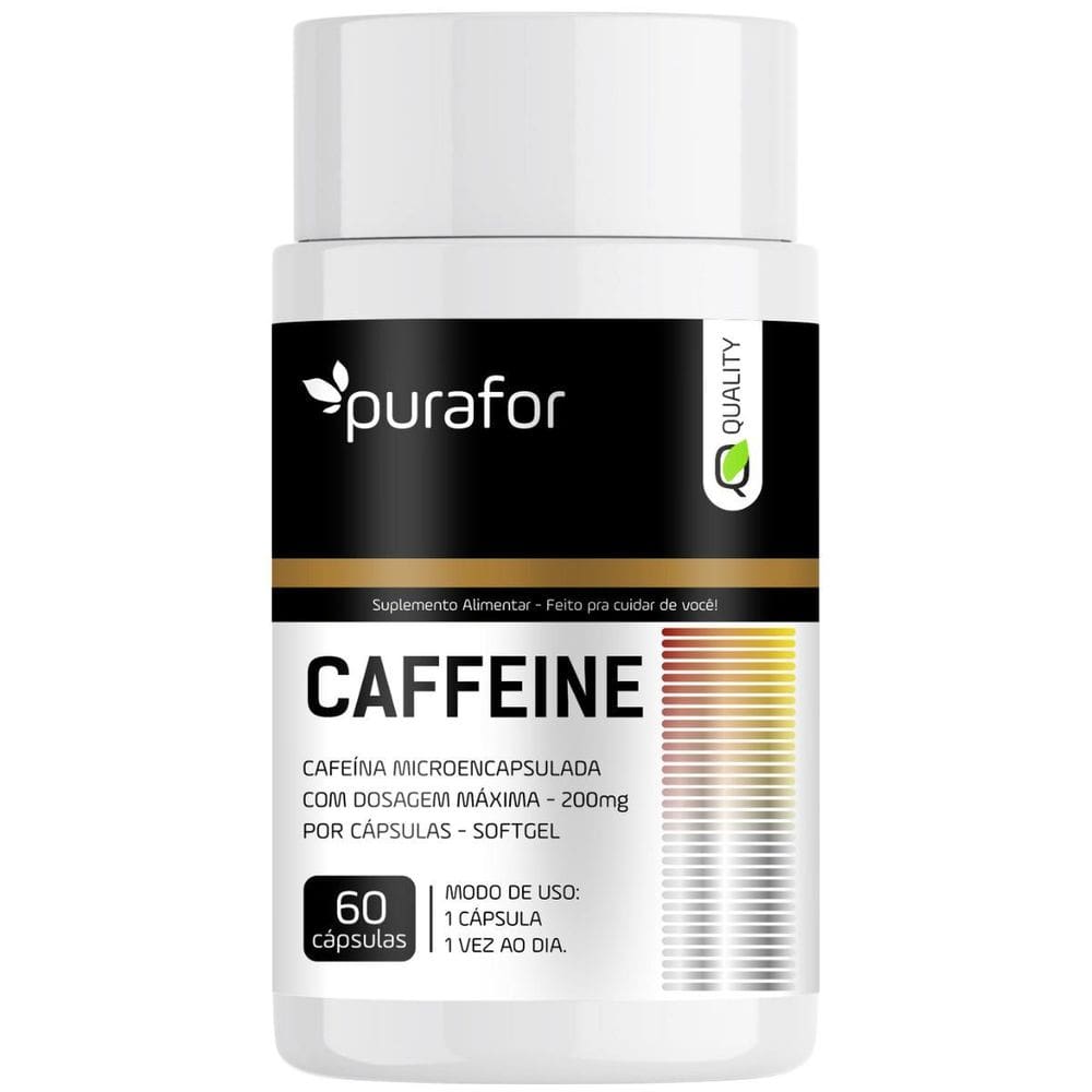 Suplemento Cafeina 60 Cápsulas De 200Mg
