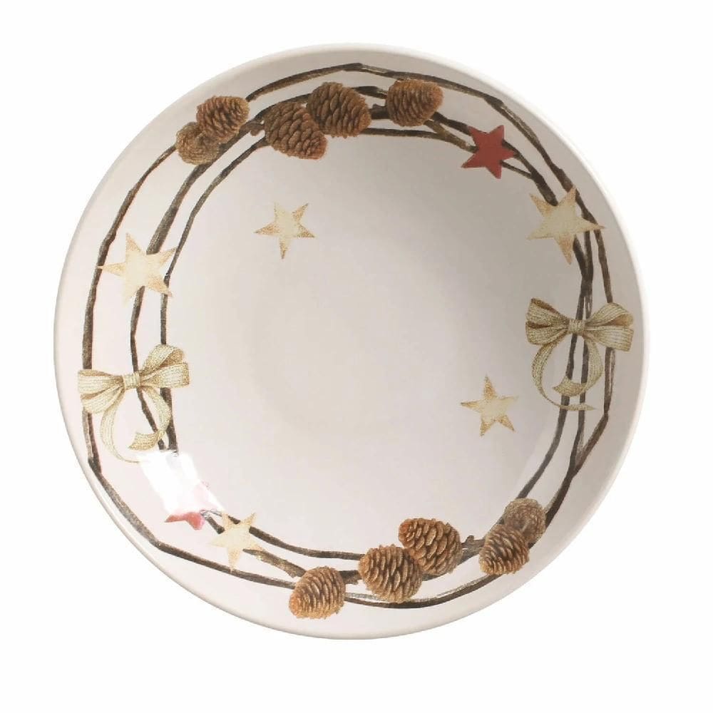 Pratos Fundo Coup Garland Porto Brasil 6 Pecas - Natal
