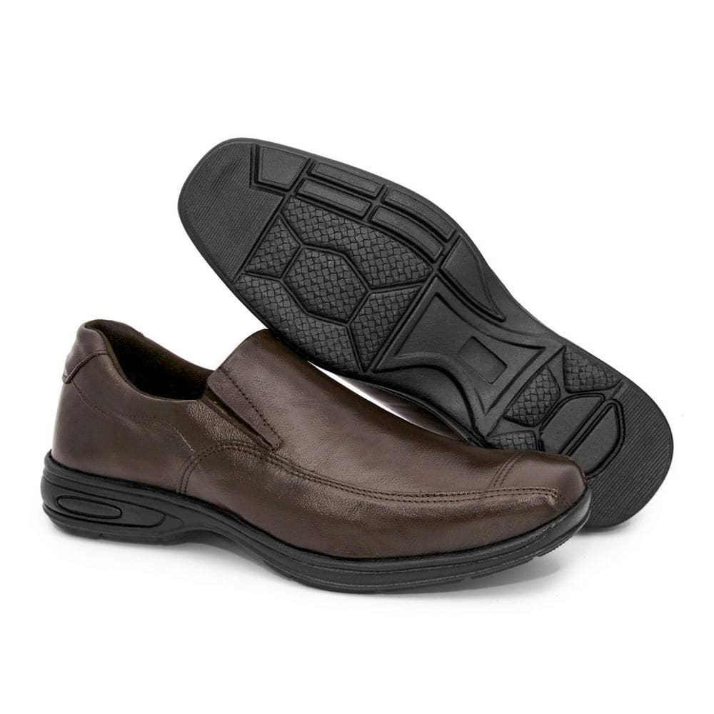Sapato Social Masculino Couro Palmilha Gel Macia