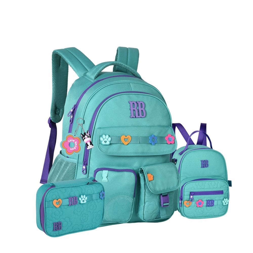 Mochila Costas Lancheira Estojo Rebecca Bonbon Juvenil