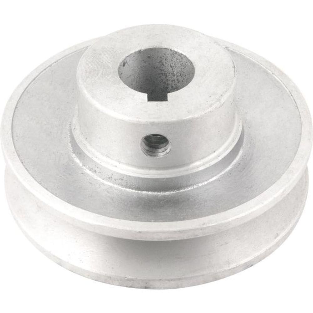 Polia Alumínio 1 Canal Perfil A 80mm Com Furo 19mm Vonder