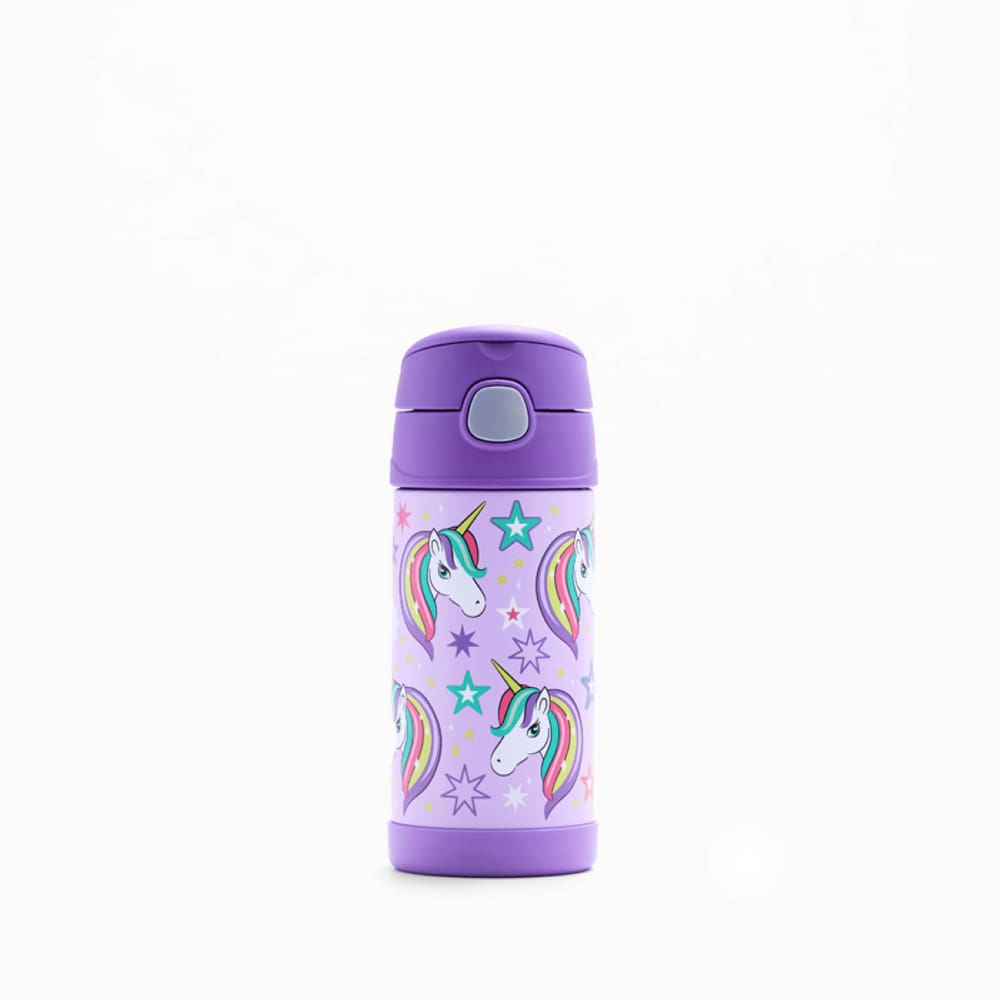 Garrafa Térmica Infantil Funtainer 355ml Thermos Unicórnio
