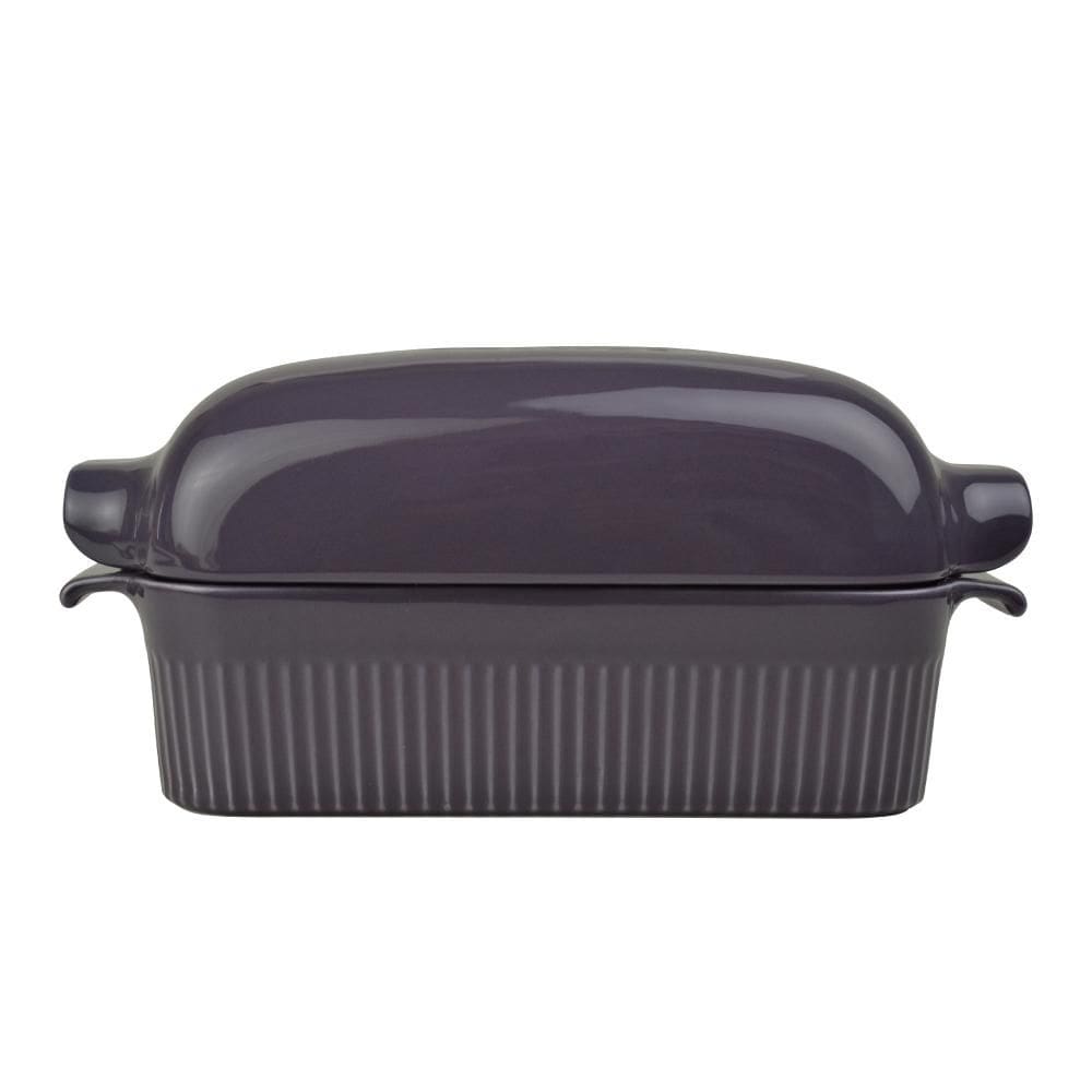 Forma de Pão com Tampa Refratária 29 cm Ameixa 1,1 L Germer