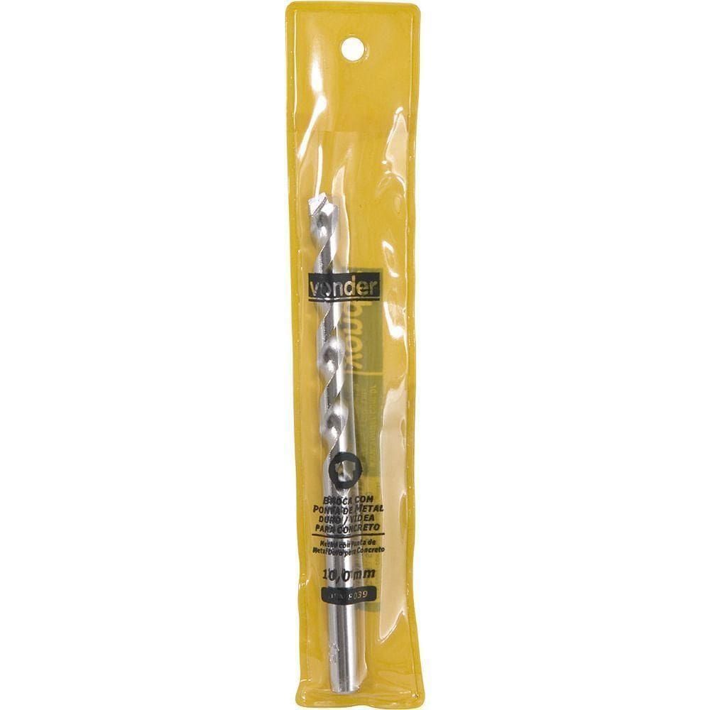 Broca De Vídea 7,00x100mm Din 8039 Para Concreto Vonder